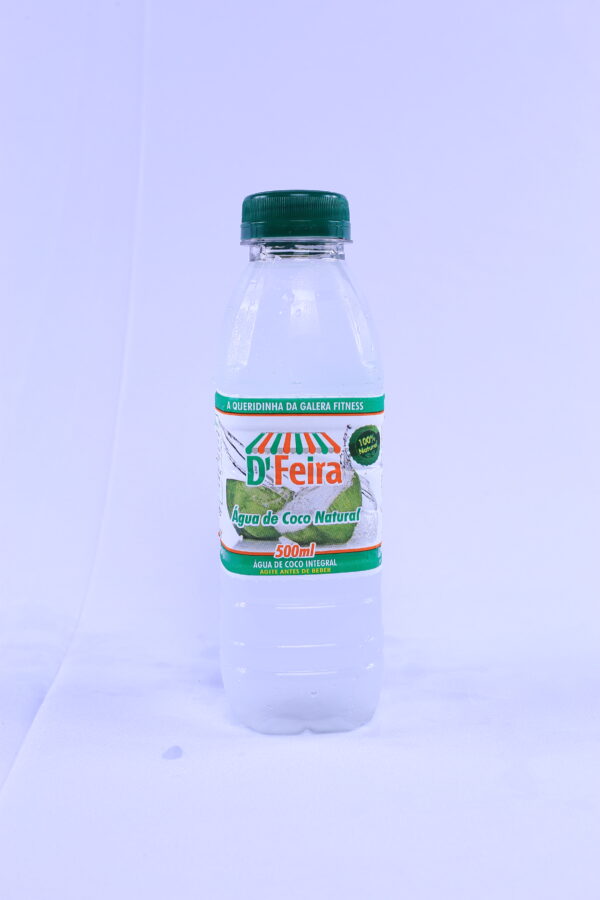 Garrafa de água de coco natural 500ml